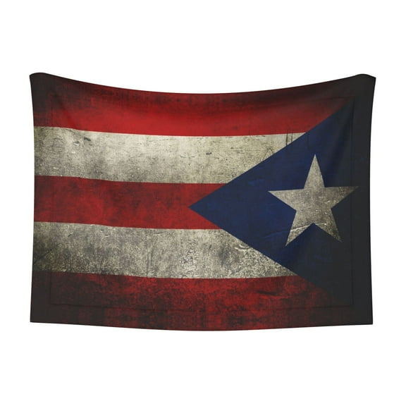 Retro Puerto-Rico-Flag Dog Blanket Soft Warm Flannel Cat Blanket Great Pet Throw for Cats Puppy Small Medium Large Dog