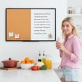 thumbnail image 5 of Comix Magnetic Dry Erase Calendar Board 36"x24" Cork Whiteboard Combo for Wall, Combination Whiteboard with Markers, Eraser and Magnets for Home Office School, 5 of 9