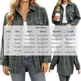 thumbnail image 3 of Enjoytime Plaid Shirts for Women Flannel Button Down Long Sleeve Shackets Fall Fashion Work Business Casual Jacket with Pocket, 3 of 6