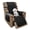 Black/Grey, variant on U-NICE HOME Reversible Chair Cover 1-Seater, Washable, Water Repellent, Elastic Straps, Chocolate/Beige