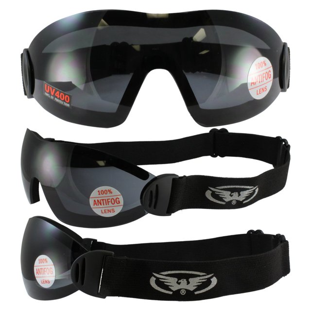 Global Vision Lunettes de Protection Anti-Fumée avec Verres Fumés