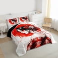 thumbnail image 3 of Castle Fairy Japanese Geisha Twin Comforter Sets,Cherry Blossom Sakura Bedding Set, 3 of 8