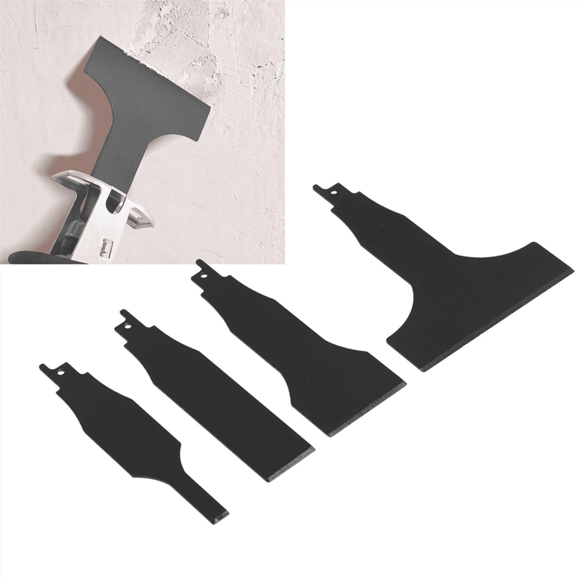 4PCS Reciprocating Saw Saber Saw Blade Electric Reciprocating Saw Blade Rust Removal Wall Cement Floor Cleaning Wall