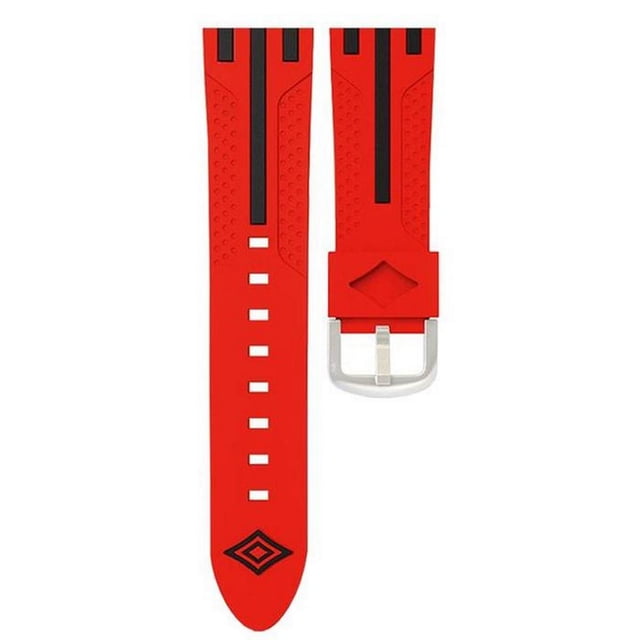 Extensible para SmartWatch Pro Sport Collection 42/44/45mm ML Red Black Stripes/Rojo Negro Rayas S123456SE789 Silicón