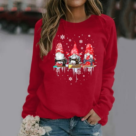 

CAICJ98 Christmas Satin Pajamas Women Lightweight Zip Up Hoodies For Women Hooded Sweatshirts Long Sleeve Thin Jacket With Zipper Red L