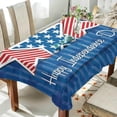 thumbnail image 4 of Coolnut Independence Day Rectangle Tablecloth Spill-Proof Polyester Table Cloth Table Cover for Kitchen Dining Picnic Holiday Party Decoration, 54"x72", 4 of 7