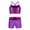 Rose Red, variant on inhzoy Kids Girls Two Piece Tankini Sleeveless Sequins Ballet Dance Tops with Bottoms Set Lake Blue 4
