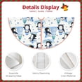 thumbnail image 3 of Haiem Playful Penguins and Snowmen Pattern Christmas Tree Skirt Merry Christmas Party Christmas Tree Decoration,New Year Decorations-36", 3 of 6