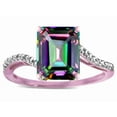 thumbnail image 3 of Star K � Big Stone Octagon Emerald Cut 10x8 Mystic Topaz Bypass solitaire ring, 3 of 9