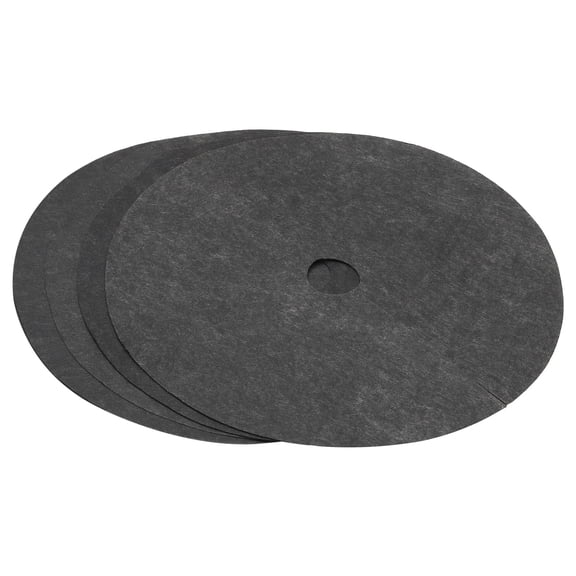 Uxcell 20.5" Tree Mulch Ring Nonwoven Tree Protector Mat Plant Cover Black 4 Pack