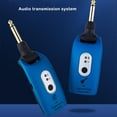 thumbnail image 3 of Émetteur Sans Fil 4 Canaux Récepteur Léger Rechargeable Convertisseur USB Intégré pour Basses Électriques Guitare Pickup Noir, 3 of 9