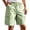 Green, variant on Jaunzuar Gym Shorts Men Elastic Waist Solid Color Running Shorts Summer Casual Beach Shorts with Pockets L
