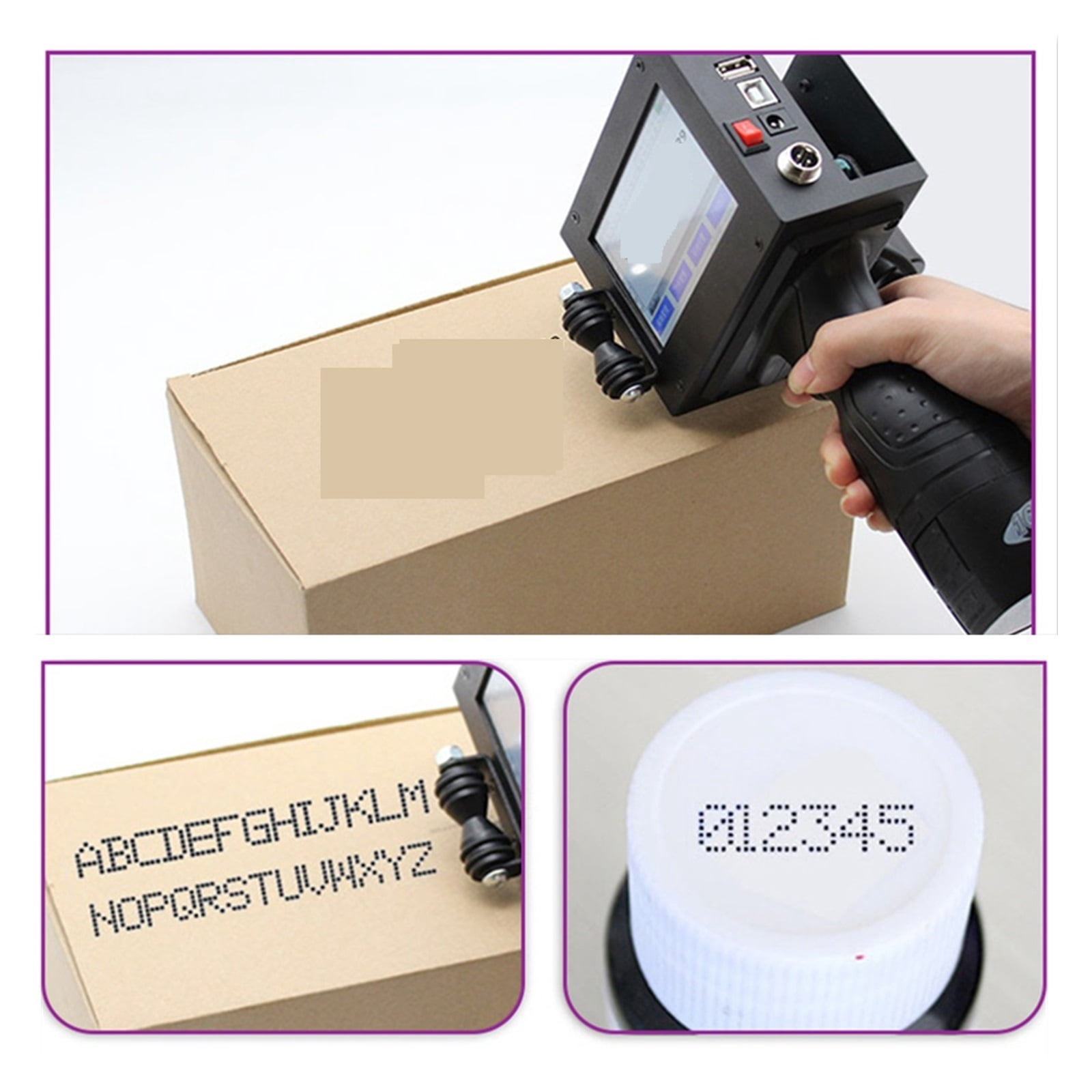 Portable Printer Mini Thermal Printer QR Code Printer Time Batch Number Logo Barcode Handheld Inkjet Printer