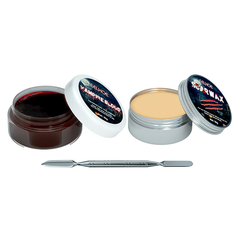 Smrinog SFX Makeup Kit with Double-Ended Scraper Skin Wax Set for Stage  Dress Up Cosplay 