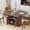 Brown, variant on WARAYZ 43.3–59in Extendable Dining Table, Wood Expandable Design with Hidden Storage, Rectangular Space-Saving Grey
