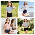thumbnail image 6 of Ruisita 2 Pack Girl Boy Cut Low Rise Shorts Comfortable Dance and Bike Shorts Skirt Shorts for Teenagers, 6 of 9