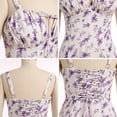 thumbnail image 3 of IDOPIP Women Floral Corset Spaghetti Strap Casual Sundress 2026 Summer Boho Flowy Midi Slit Dress, 3 of 10