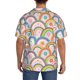 thumbnail image 3 of Fotbe Rainbow Flowers Camisa Estampada de Manga Corta para Hombre, Casual de Verano, Estilo Playero, Sin Arrugas-X-Large, 3 of 5