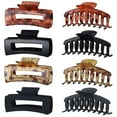 thumbnail image 2 of Claw Clip Hair Clip 8 Pack Rectangular Hair Clips for Women Girls Large Hair Jaw Clips Hair Clamps, 2 of 2