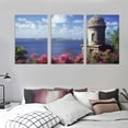 thumbnail image 3 of Nawypu Caribbean, Puerto Rico, Old San Juan. Canvas Wall Art Print, Architecture Artwork 12''x16''X3 Panels, 3 of 4