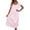 F-303Light Pink, variant on ZHOGXU Summer Dresses For Women Short Sleeve Solid Color Lace Trim Midi Length Loose Fit Nightdress For Everyday Wear,Red,One Size