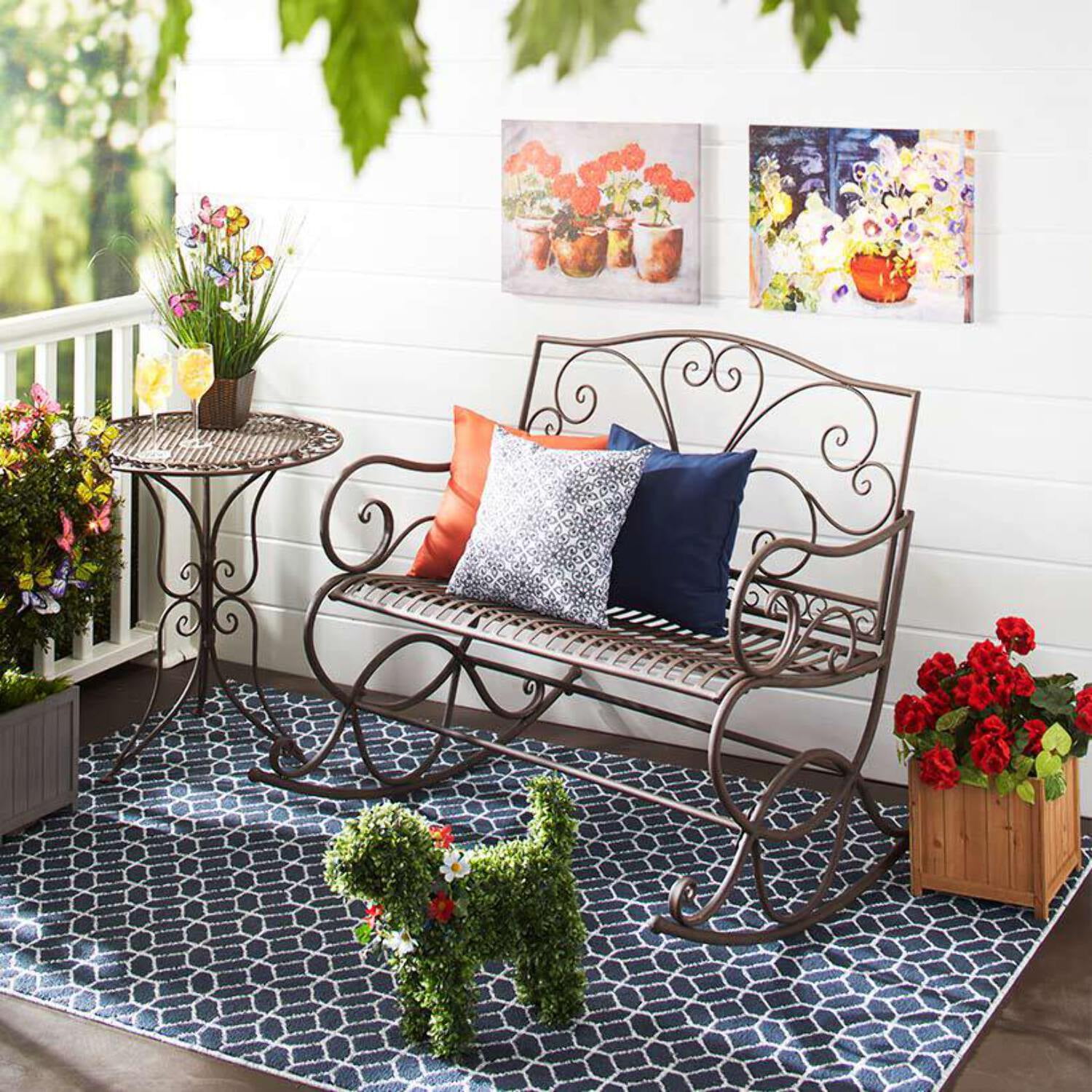 iron porch chairs