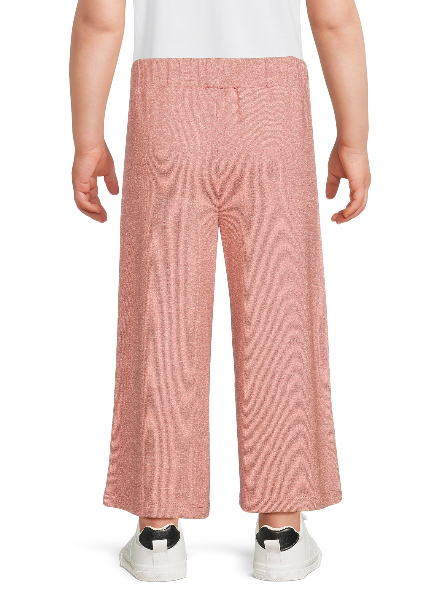 easy-peasy Toddler Girl Hacci Wide Leg Pant, Sizes 12 Months-5T