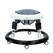 UBRAVOO 9 Adjustable Height Baby Walker, Universal Wheels, for Girls Boys 6-18 Months, Flax Grey