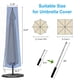 thumbnail image 2 of Cubierta de sombrilla de patio OKPOW impermeable para sombrillas de 2,7 a 3,7 m, 2 of 7