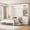 White, variant on Euroco Wood Queen Size Murphy Bed with Storage Shelves, Convertible Wall Bed with Drawers and Open Wardrobe, Convertible Bed with Dresser and LED Light, No Box Spring Needed, White