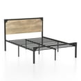 thumbnail image 3 of Furniture of America Fahr Industrial Steel Platform Bed, Full, Light Gray, 3 of 5