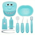thumbnail image 4 of HLONK 9pcs Dentist Check Tooth Model Set  Youngsters Dentist Kit Pretend Educational Role-Playing Learning Toy Set for Boys Girls, 4 of 6