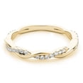 thumbnail image 2 of Wedding Band 0.20 Carat Round (FG/VS1 ) Diamond In 10K Solid Yellow Gold Jewelry, 2 of 4