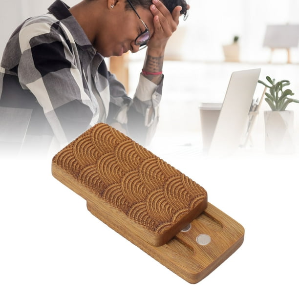Slider Fidget Slider Sándalo Verde Ondas De Agua Diseñado Juguete Deslizador De Empuje Magnético Para Autismo TDAH De 15 A 35 Años