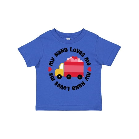 

Inktastic My Nana Loves Me Valentine Gift Toddler Boy or Toddler Girl T-Shirt