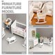 thumbnail image 3 of 1 Set Doll House Bedroom Furniture Mini House Furniture Scene Layout Furniture, 3 of 4
