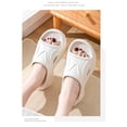 thumbnail image 2 of Xiao Hua Pantuflas de baño antideslizantes de secado rápido para mujer y hombre, con suela gruesa y amortiguación extra (talla 38-39, color blanco), 2 of 3