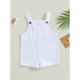 thumbnail image 2 of Bagilaanoe Newborn Baby Girl Jumpsuit Shorts Sleeveless Bodysuit 3M 6M 9M 12M 18M Infant Summer One Piece Romper, 2 of 8
