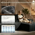 thumbnail image 6 of XIZZI 99.2" Modular Sectional Sofa, No Assembly, Luxe Cloud Boneless Couch with Starry Sparkle Velvet Fabric, High Density Foam & Pocket Springs, Right Chaise, Gray - Shimmer Fabric, 6 of 12
