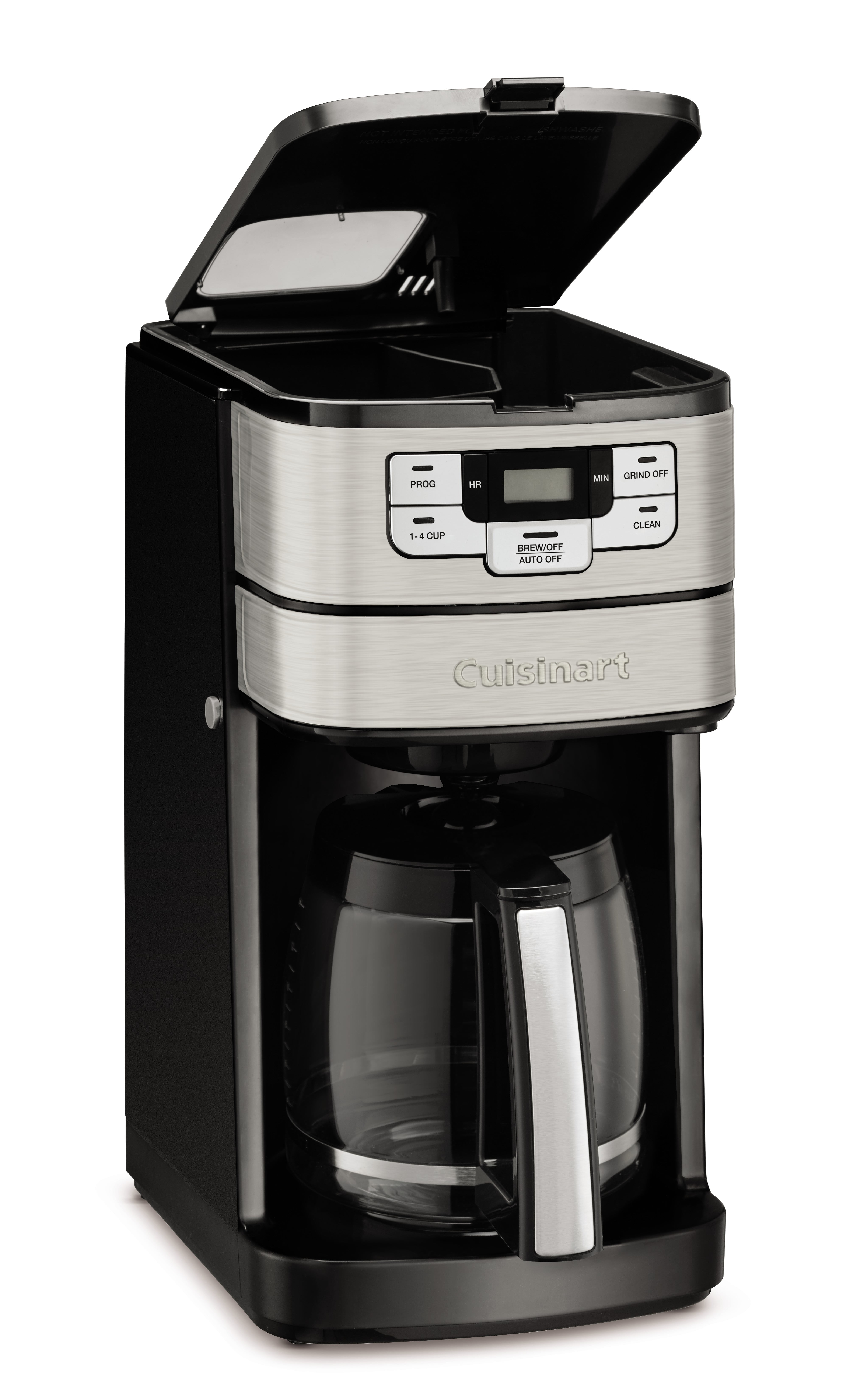 Cuisinart 12 Cup Automatic Grind & Brew Coffeemaker, Black, DGB-400