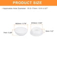 thumbnail image 2 of Uxcell 25pack Silicone Plugs, Rubber Round Snap in Locking Hole Plugs Waterproof Hole Plug for 15.5-17mm Hole, White, 2 of 6
