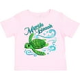 thumbnail image 3 of Inktastic Myrtle Beach Cute Sea Turtle with Waves and Bubbles Boys or Girls Toddler T-Shirt, 3 of 5