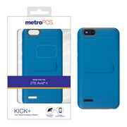 MetroPCS KICK+ Two-Piece Kickstand Shield Phone case for ZTE Avid 4 - Blue/Grey