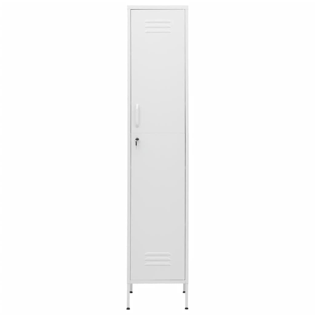 In tegenspraak Geweldig eenheid Fyydes Locker Cabinet White 13.8"x18.1"x70.9" Steel,Storage Cabinets &  Lockers - Walmart.com