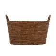 thumbnail image 5 of Homezone Brown Handwoven Maize Basket, Oval, 5 of 13