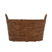 Homezone Brown Handwoven Maize Basket, Oval