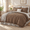 Amber Brown-Oversized Queen, variant on Oversized Queenforter Set-7 Pieces Ruffle Bedding