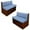 Navy Blue Star Print, variant on XYZCANDO Sunflower Spotted Highland Cow RV Sofa Cover RV Couch Cushion Slipcovers Comfortable Loveseat Slipcovers for Travel Couch Stain Resistant Sofa Cover 2 Backrest Cover & 2 Bench Cover