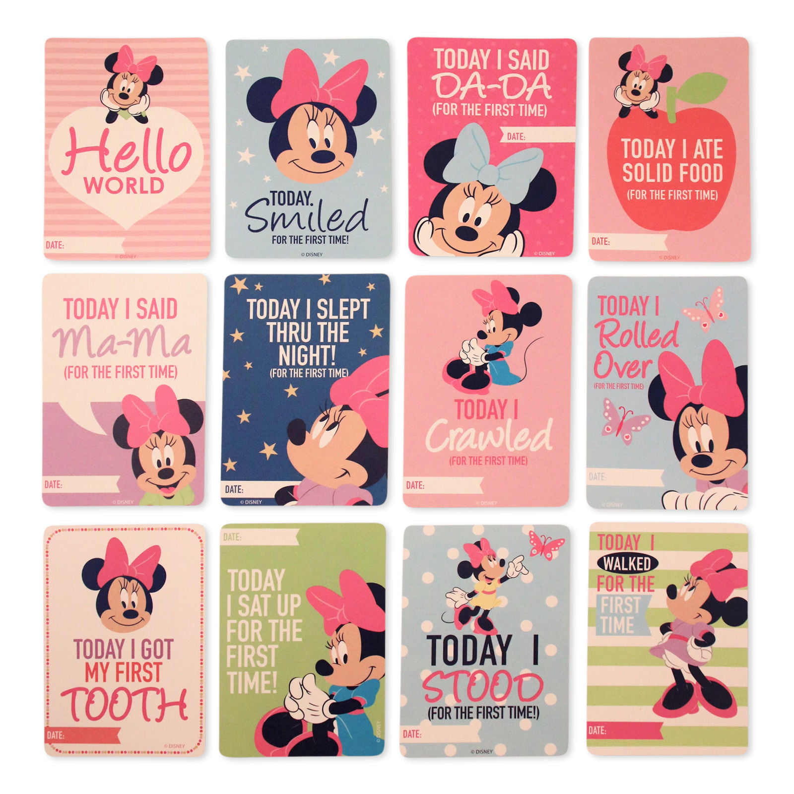 Disney Baby Girls Character Milestone Cards Gift Set Minnie Mouse Milestone Cards No Size 