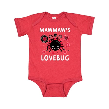 

Inktastic Valentine s Day Mawmaw s Lovebug Gift Baby Boy or Baby Girl Bodysuit